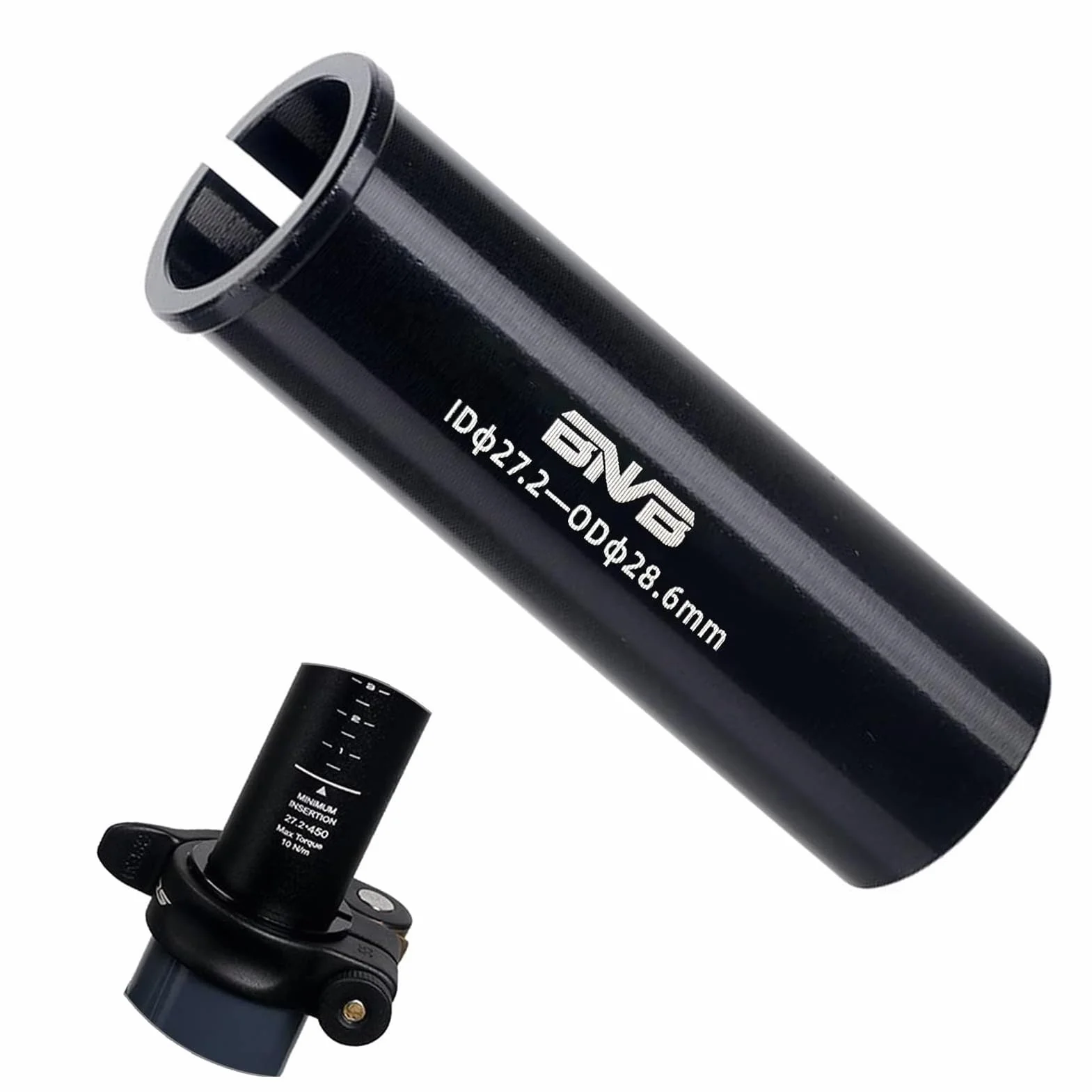 PLATTBK Sztyca podsiodłowa, tuleje redukcyjne 100 mm, adapter sztycy siodełka 22.2/25.4/27.2/28.6/30.0/30.4/30.9/31.6/31.8/33.9/34.9 Shim do rowerów MTB BMX