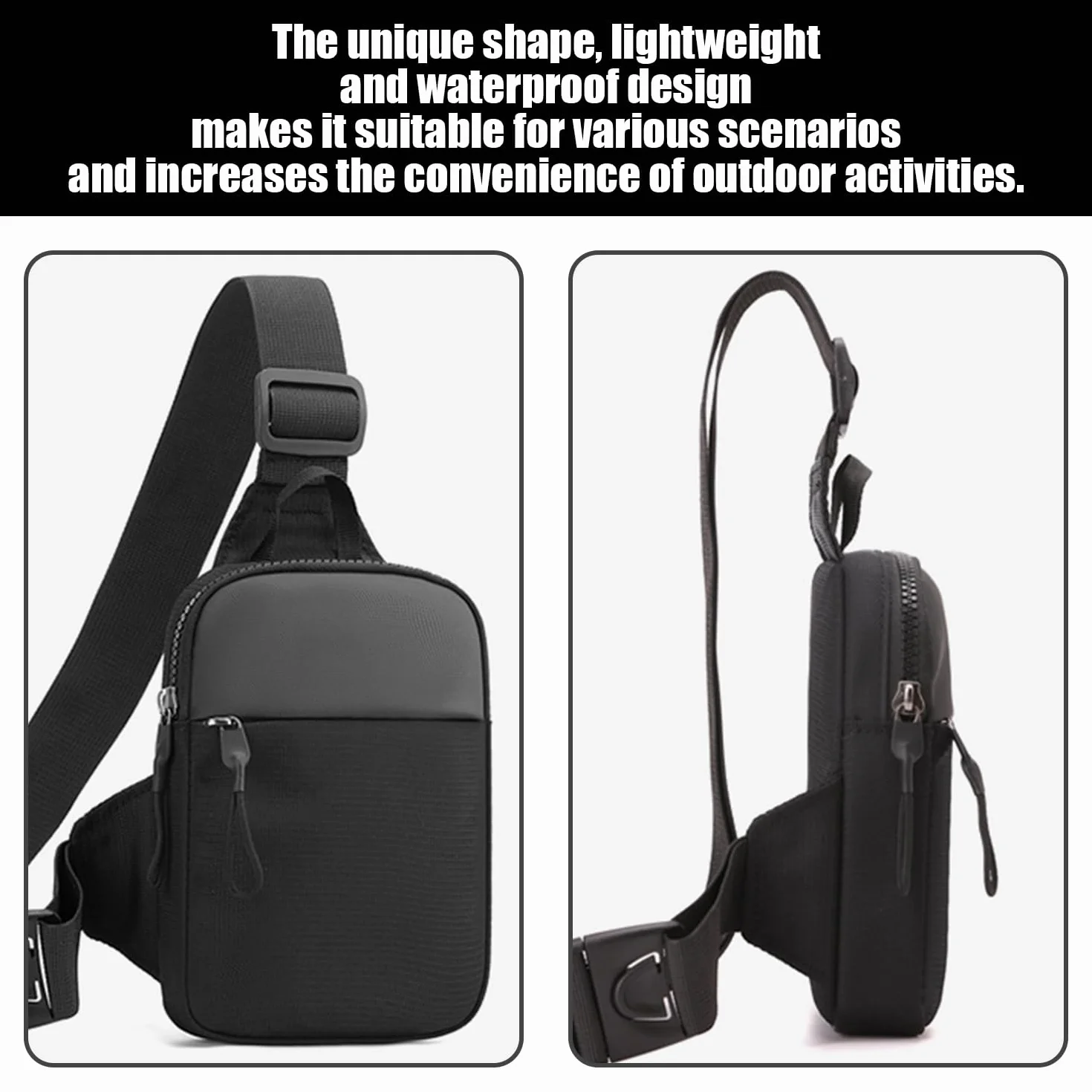 Wodoszczelna torba na klatkę piersiową crossbody sportowa na telefon