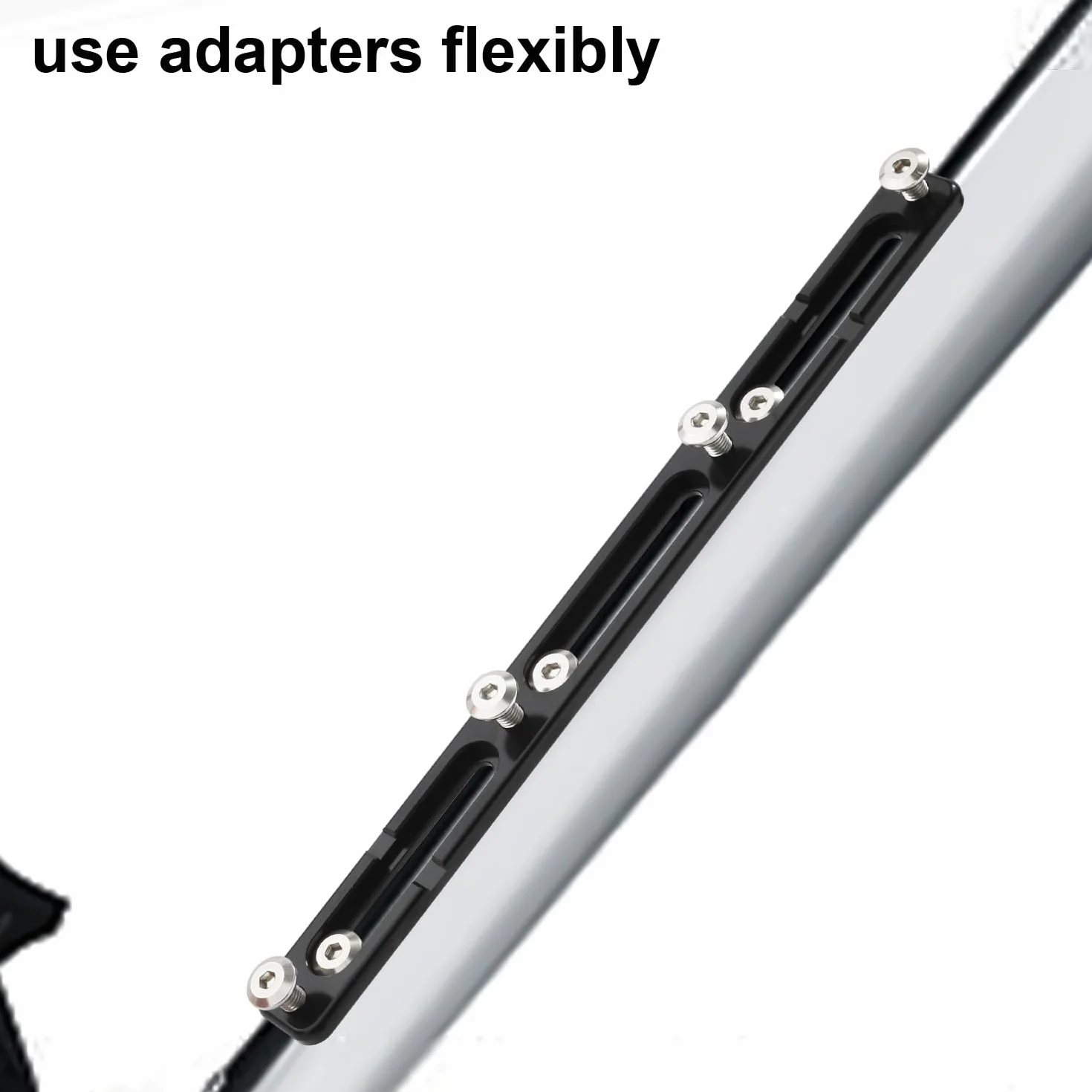 Adapter do Koszyka na bidon rowerowy, podstawa montazowa bidonu B-RAD Stop Aluminium Regulowany Alternatywne Polozenie Mocowania Butelki do Górskiego Roweru Szosowego MTB (3 Gniazda)