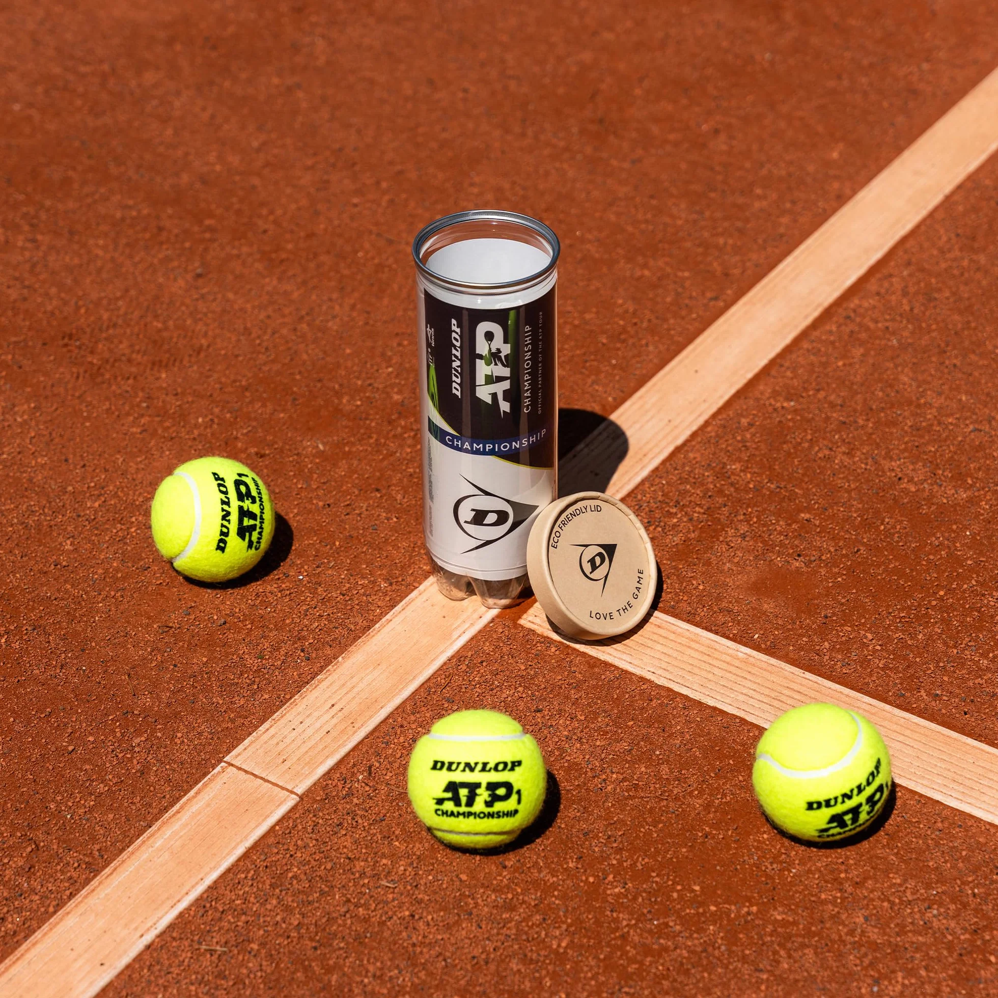 DUNLOP Piłka tenisowa ATP Championship – na piasek, twarde boisko i trawnik (3 piłki)