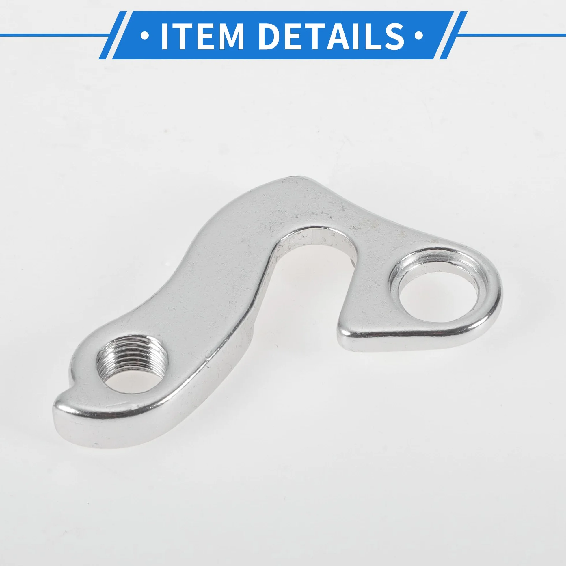 Wieszak na tylną przerzutkę rowerową, stop aluminium, rama mecha, hak ogonowy, adapter do MTB, górskiego, szosowego, roweru, akcesoria rowerowe, typ 3, rozmiar 5,9 cm x 4,1 cm