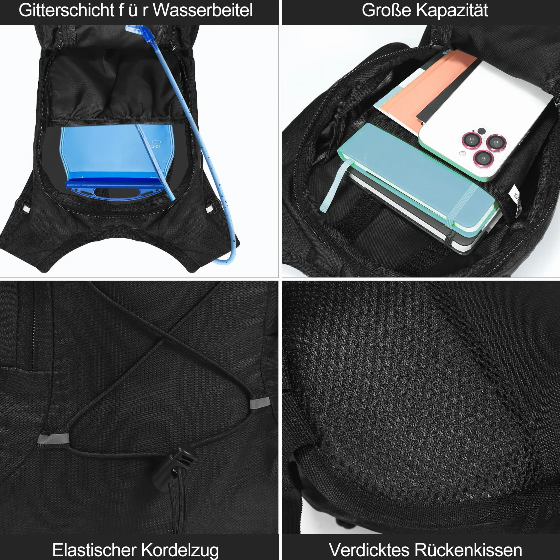 Ultralekki plecak rowerowy, z siatką na kask, wodoszczelny, na wędrówki, wspinaczkę, jazdę na rowerze, bieganie, kemping, plecak sportowy, plecak rowerowy