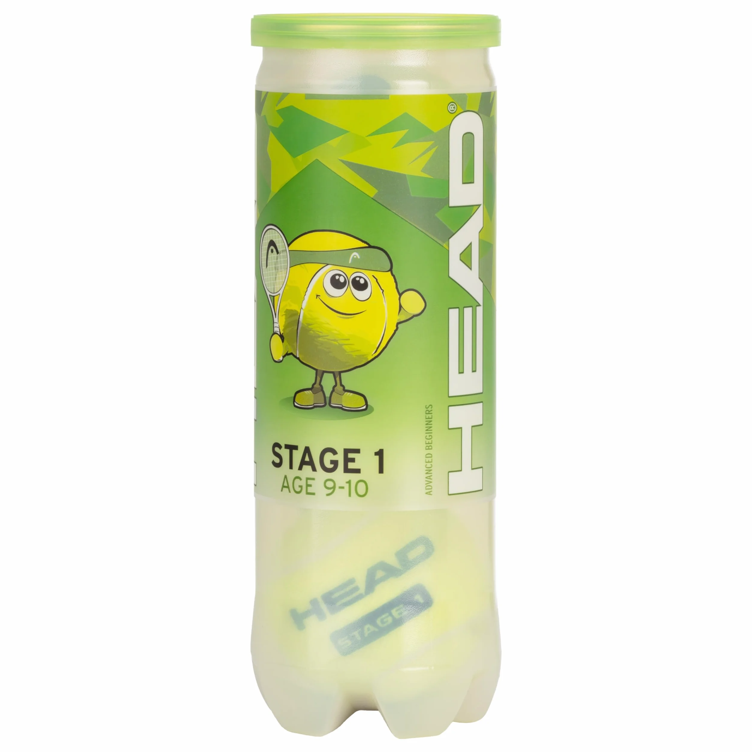 HEAD 3B STAGE 1 Zielona piłka tenisowa Junior