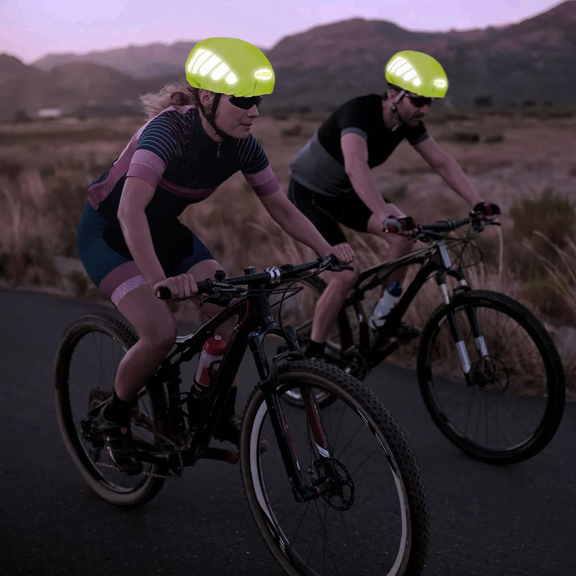 flintronic Pokrowiec przeciwdeszczowy na kask, wodoodporny, przeciwdeszczowy na kask, kask rowerowy, paski odblaskowe, ochrona przed deszczem, rozmiar uniwersalny dla mężczyzn, kobiet, dzieci