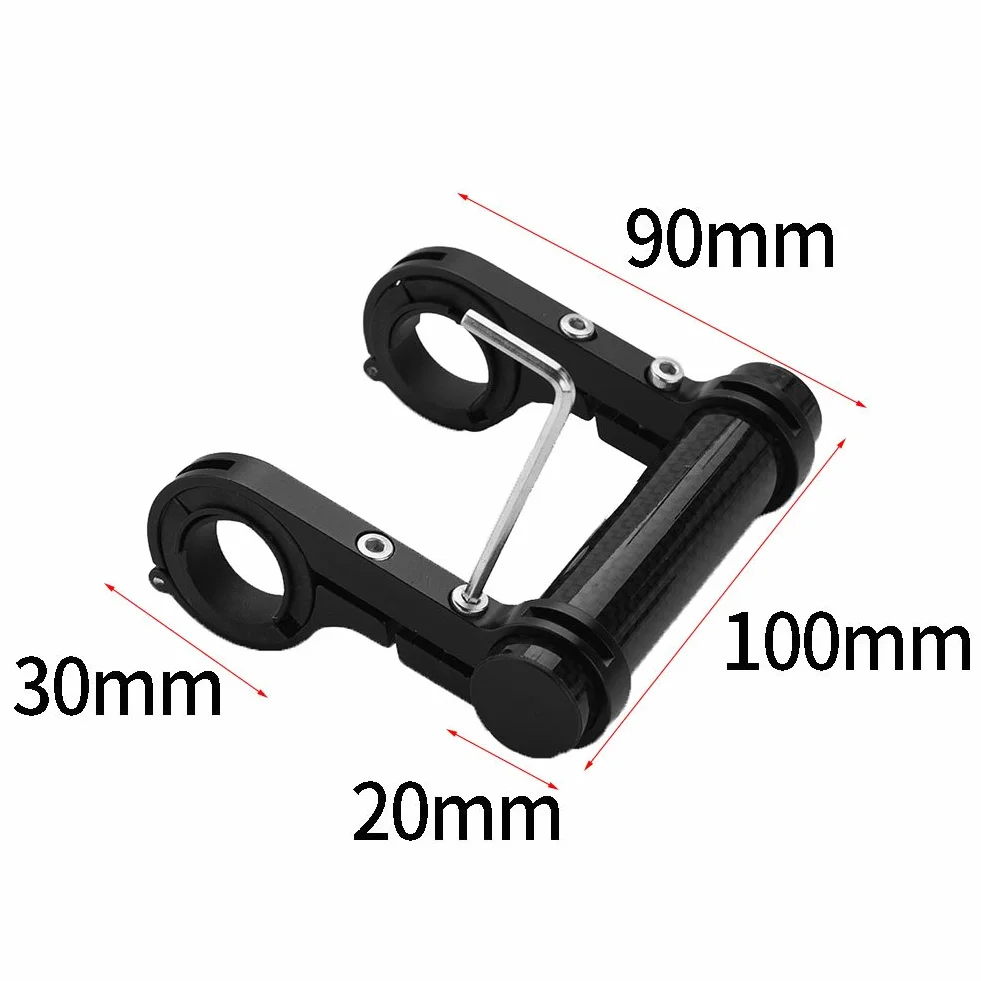 MAGT Przedłużacz kierownicy rowerowej, 10cm Trwały przedłużacz kierownicy rowerowej do roweru górskiego i szosowego