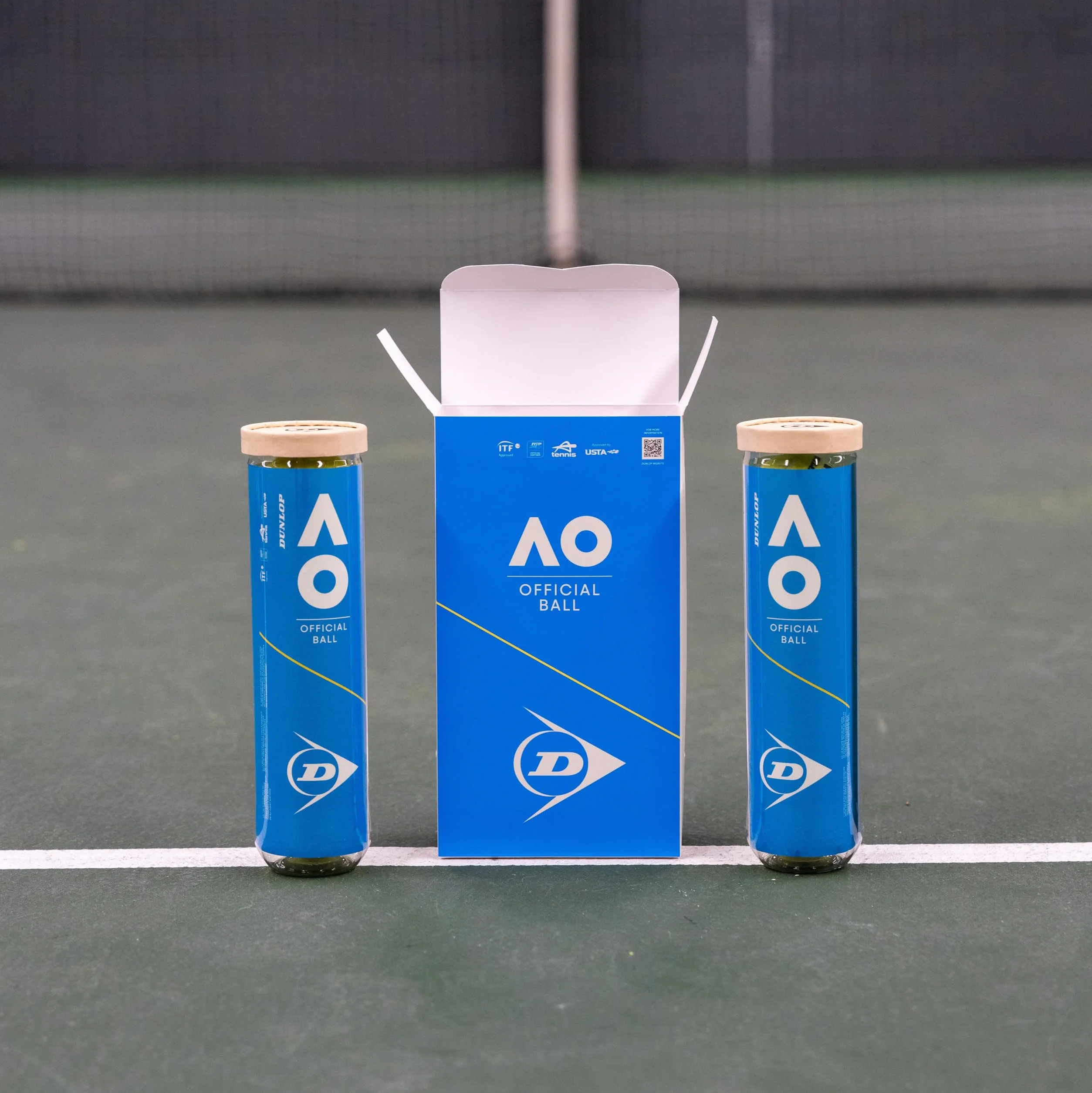 Dunlop Australian Open piłka tenisowa - na piasek, twarde boisko i trawnik (2 x 4 piłki)