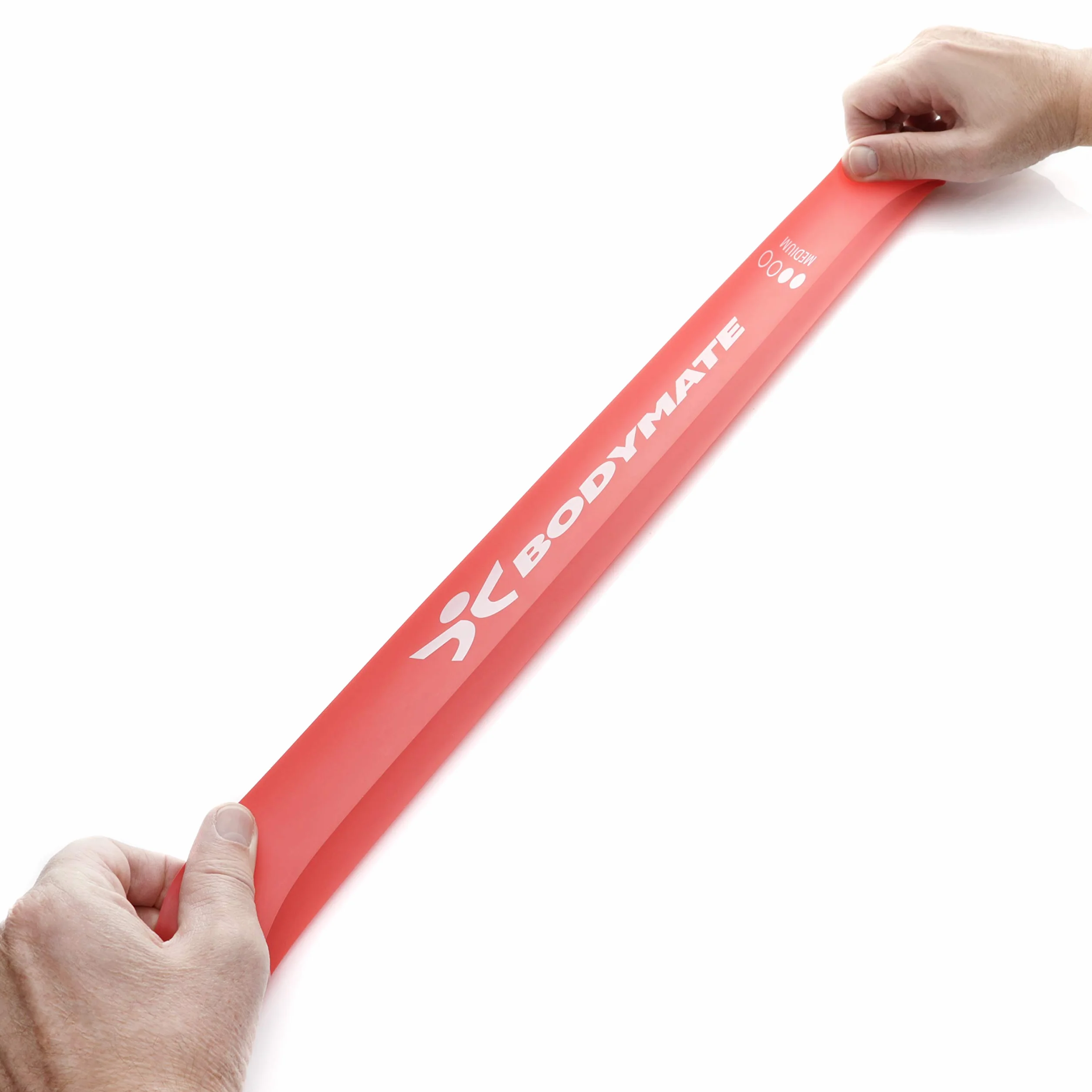 BODYMATE Zestaw Taśm Fitness 4 Stopni Oporu z Torbą 60 cm x 5 cm Naturalny Lateks Taśmy Oporowe