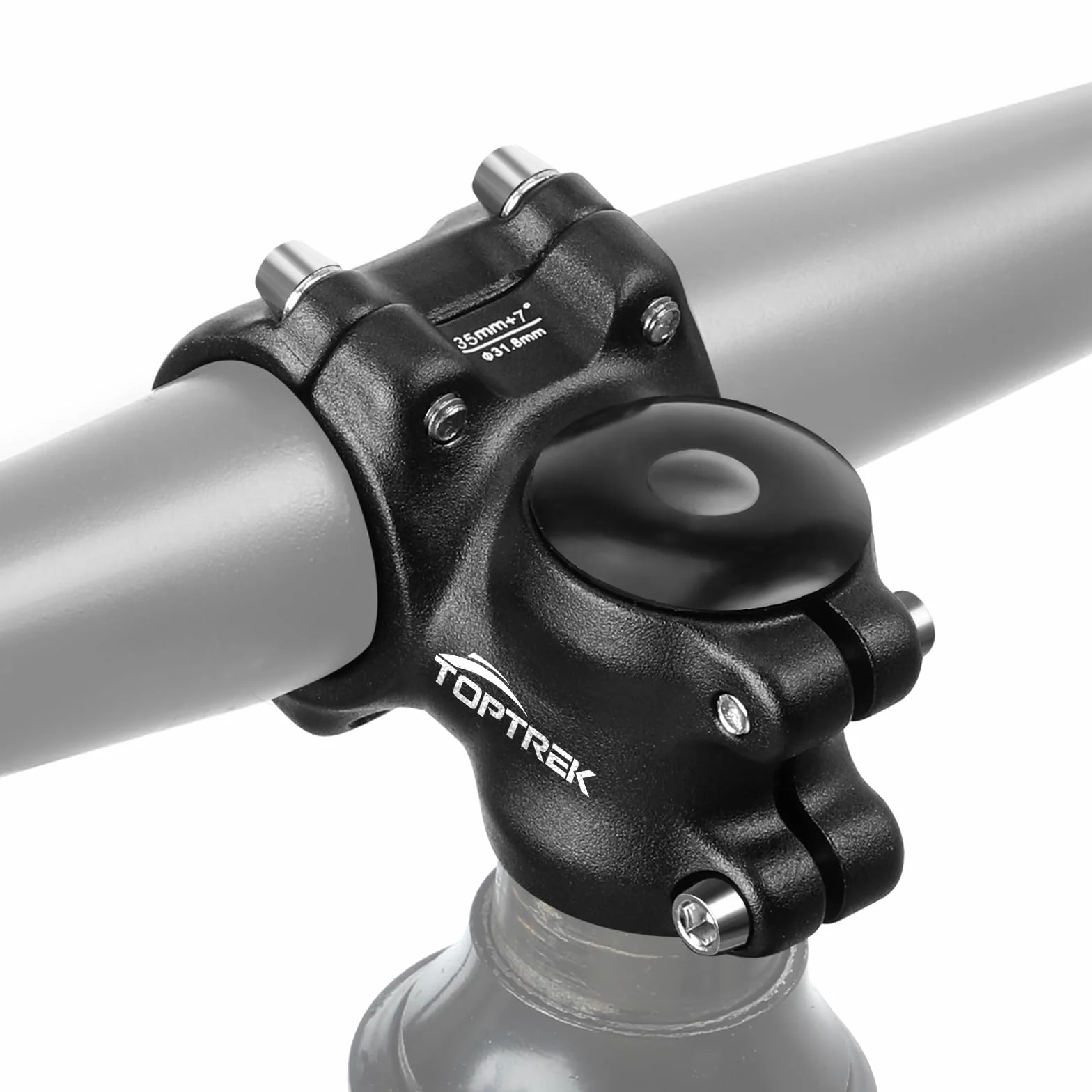 toptrek Wspornik kierownicy roweru 31,8 mm, MTB, 35 mm/45 mm/60 mm/70 mm, 7° wspornik kierownicy ze stopu aluminium, lekki wspornik kierownicy roweru, podwyższenie kierownicy roweru do MTB, BMX