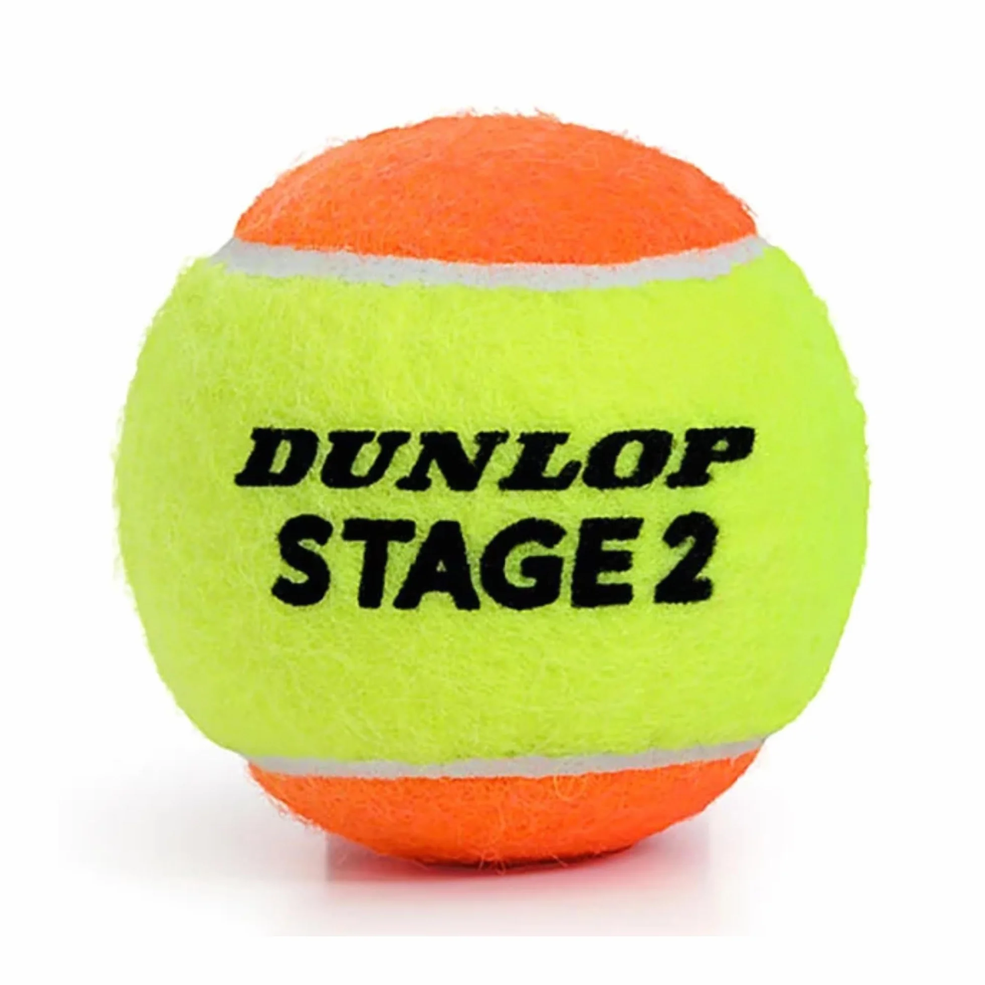 DUNLOP Piłka tenisowa Stage 2 pomarańczowa – dla dzieci i początkujących na polu środkowym (1 x puszka 3 szt.)