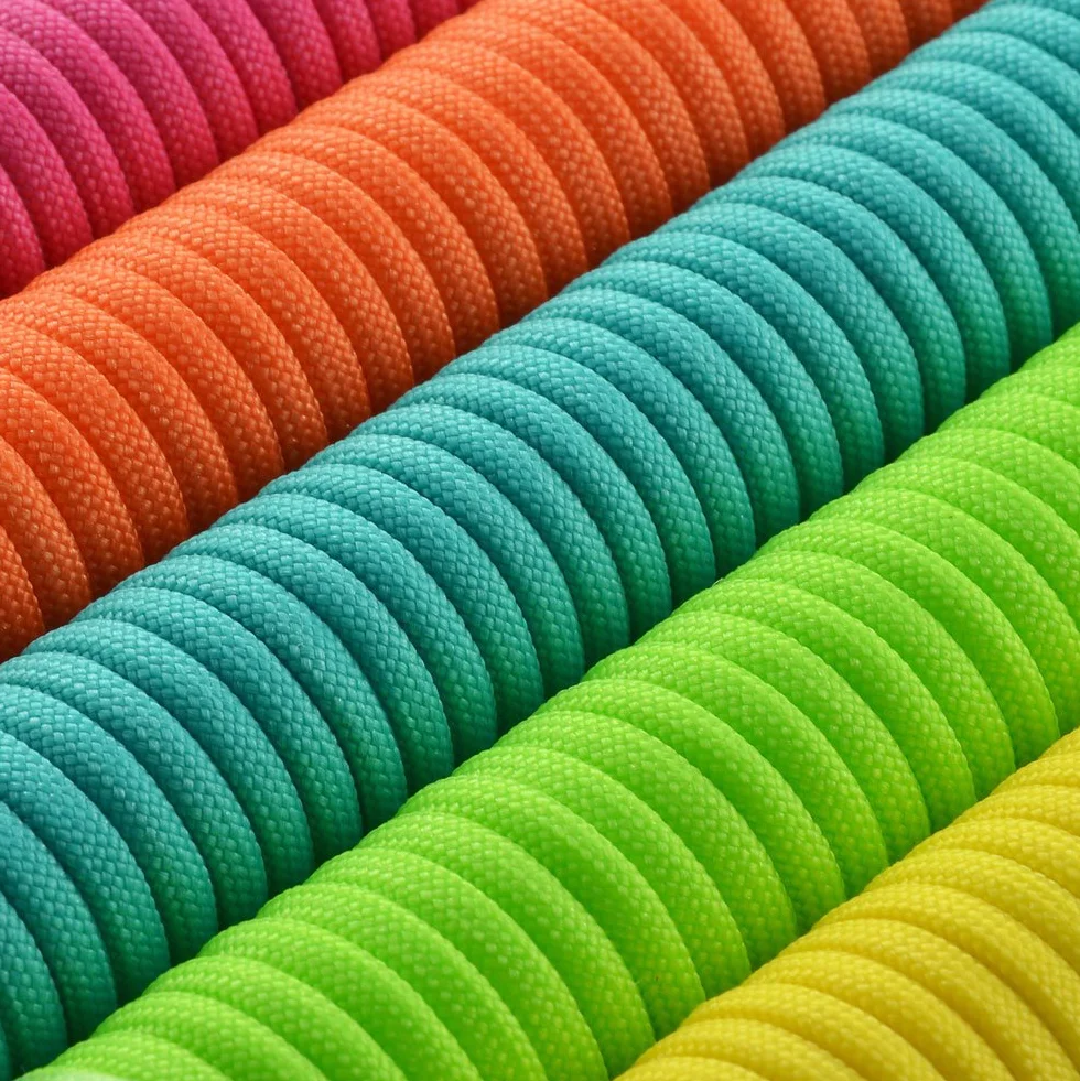 Paracord 550 linka czarna 30 m 4 mm nylonowa 7 rdzeni 250 kg