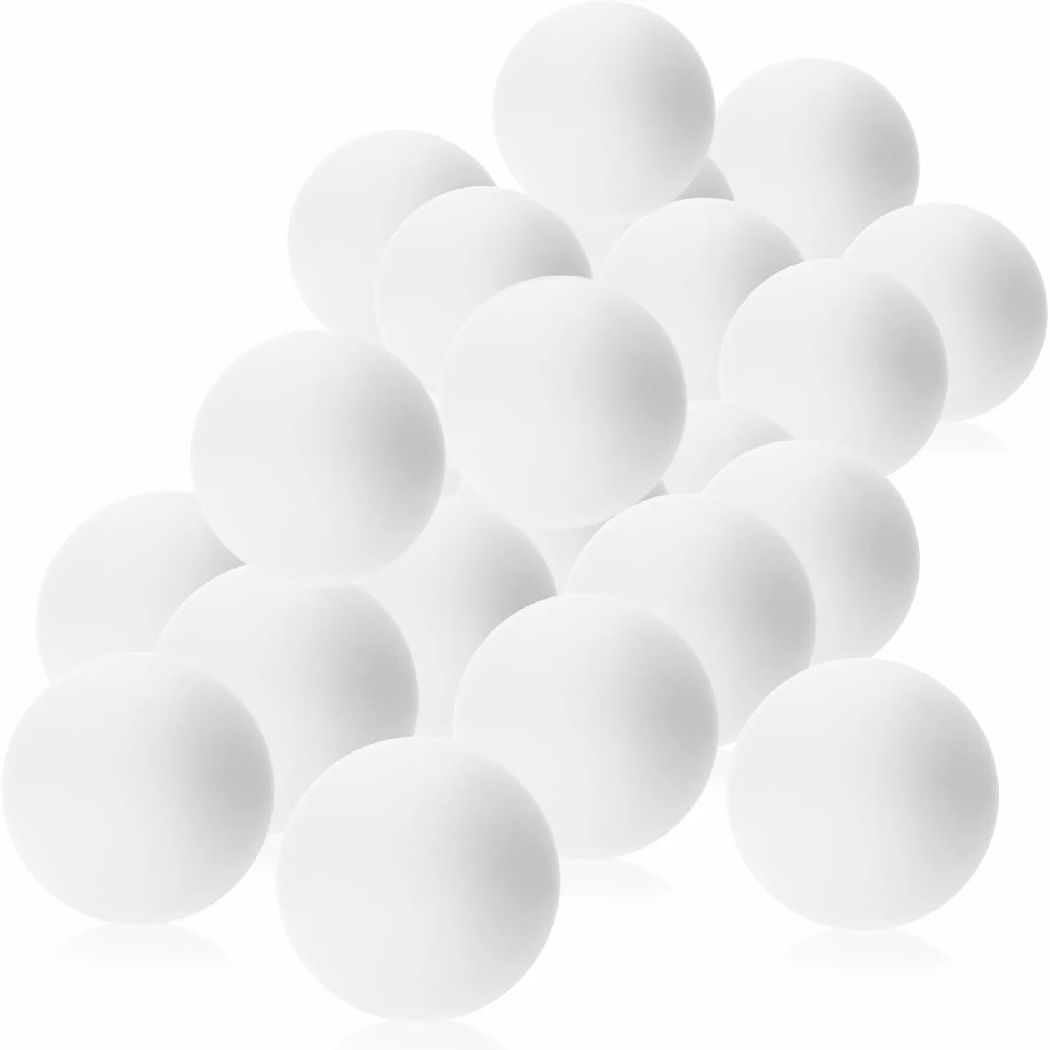 com-four® Pileczki do tenisa stolowego 48 szt. / 72 szt. / 144 szt. w kolorze bialym lub jaskrawym - Pileczki do ping-ponga w rozmiarze standardowym - Pileczki do gry