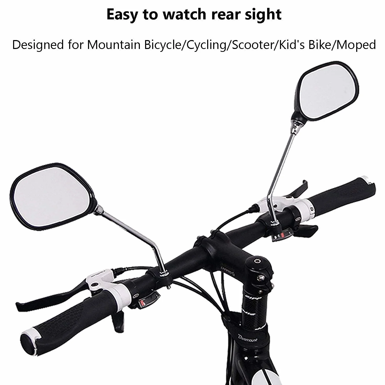 Yizhet 2 sztuki lusterek rowerowych, lusterko boczne, regulacja 360°, do montażu po lewej i prawej stronie, roweru, motocykla, roweru elektrycznego