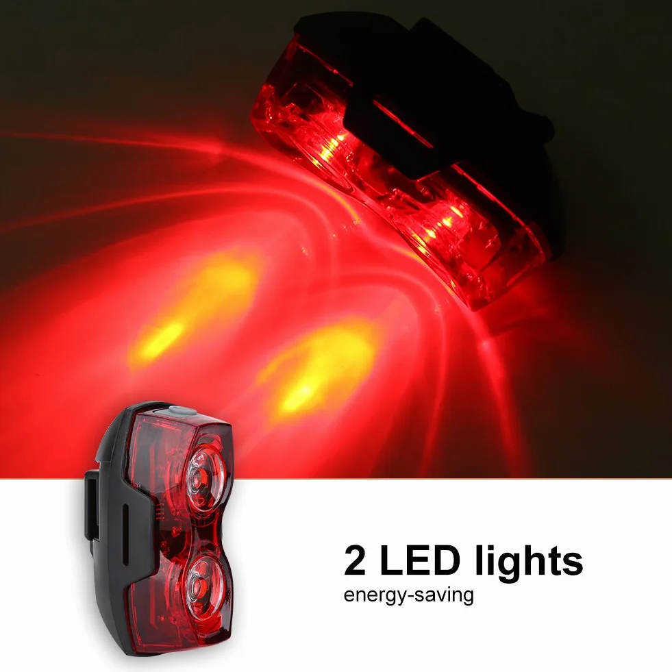 Tylne światło rowerowe Tylne światło rowerowe Zewnętrzna lampa rowerowa LED tylne koło tylne ostrzeżenie o bezpieczeństwie Czerwone światło do górskiego roweru wyścigowego
