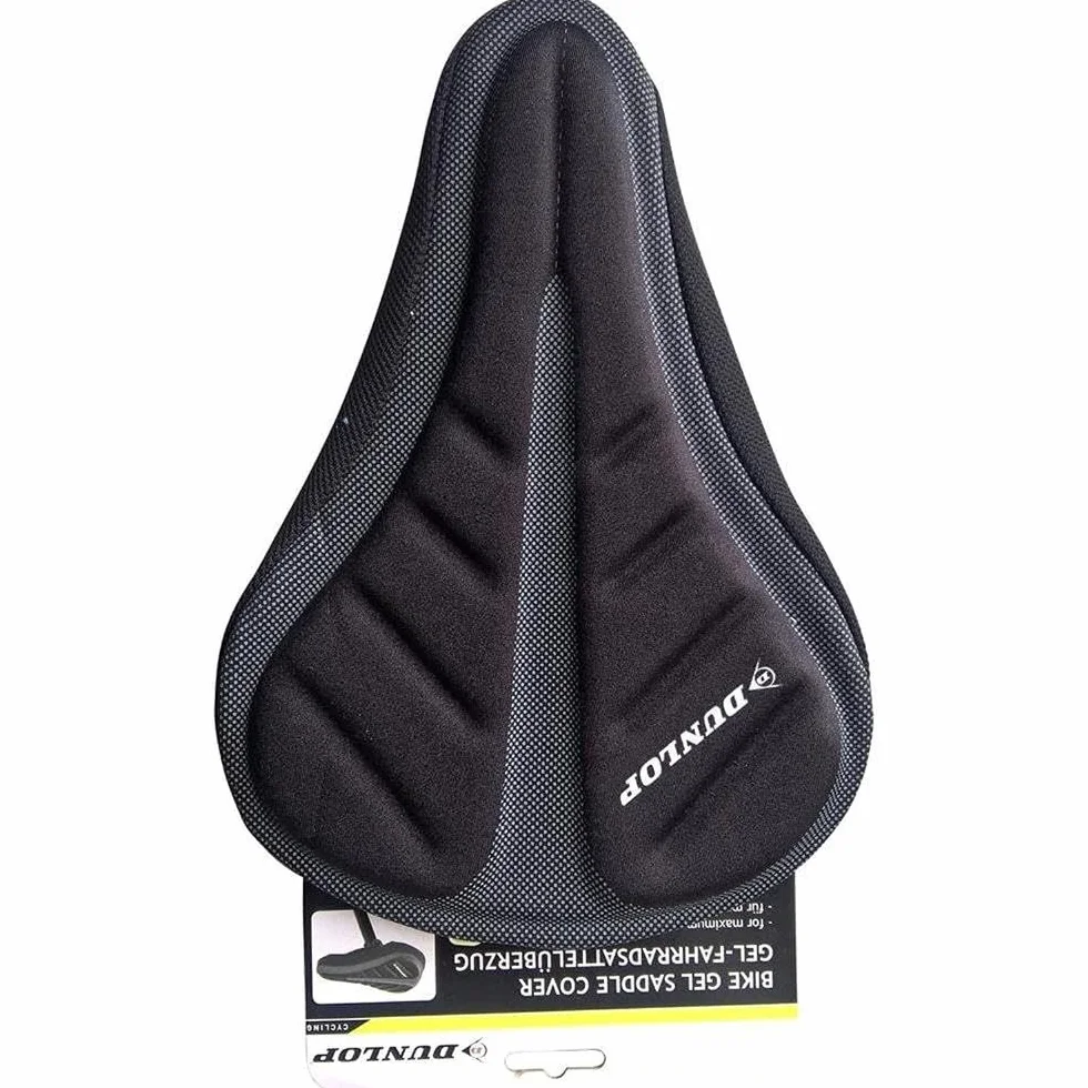 Dunlop Nakładka Żelowa Na Siodełko Rowerowe 28 x 20 cm Czarna