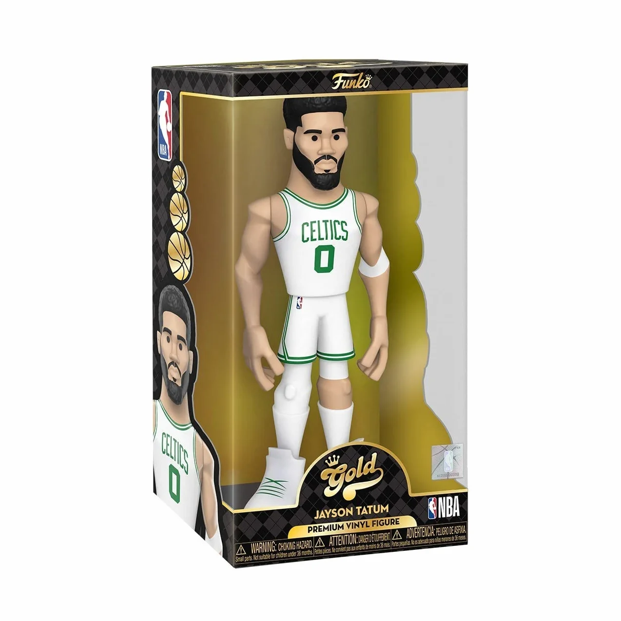 Funko Winylowa złota 30 cm: NBA - Jayson Tatum - 1/6 szans na rzadki wariant Chase - kolekcjonerska winylowa figurka - pomysł na prezent urodzinowy - oficjalny towar - idealna zabawka dla fanów sportu
